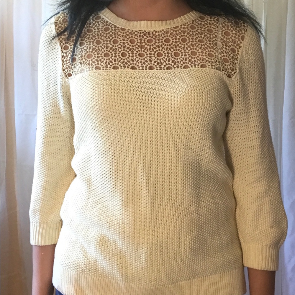 Cute cream sweater